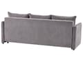 Miniatyrbilde 7 av 11: Sovesofa Taupe Stoff 3 Seter Polstring Puter Moderne Design til Stue