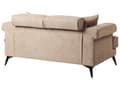 Miniatyrbilde 8 av 11: 2-seters Sofa Lysebrunt Stofftrekk med Justerbare Nakkestøtter Moderne Stil Stue Møbler