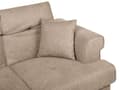Miniatyrbilde 11 av 11: 2-seters Sofa Lysebrunt Stofftrekk med Justerbare Nakkestøtter Moderne Stil Stue Møbler