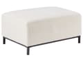 Miniatyrbilde 9 av 11: Hjørnesofa med fotskammel Hvit Bouclé 4-seter L-formet Venstrevendt Puter med avtakbart trekk Forkrommede ben Moderne og klassisk design Stue