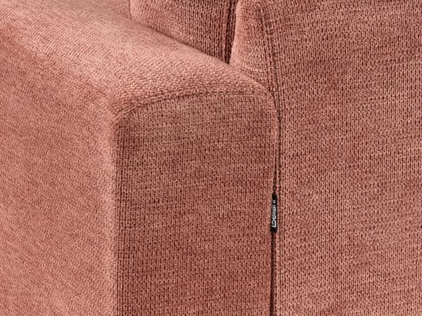 Hörnsoffa Höger Soffa Röd Tyg Vattenavvisande Metall Svarta Ben Finish Rygg 3-sits L-formad Modern Stil Vardagsrum