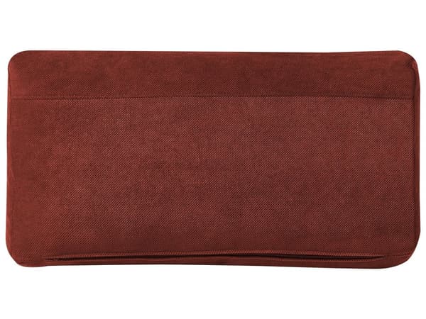 Soffa Röd 3-sits Modern Retro Stil Vardagsrum Breda Armstöd