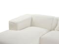 Miniatyrbillede 8 af 11: Hjørnesofa med Chaiselong Off White Boucle 3 Personers Sofa L Formet Dyb Sofahjørne Siddemøbel Blød Stofsofa Højrevendt Modulsofa