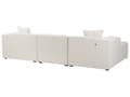 Miniatyrbillede 6 af 11: Hjørnesofa med Chaiselong Off White Boucle 3 Personers Sofa L Formet Dyb Sofahjørne Siddemøbel Blød Stofsofa Venstrevendt Modulsofa