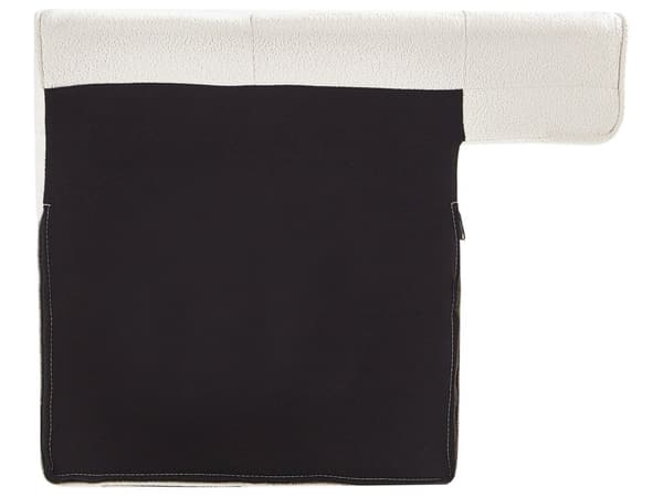 3-seters Sofa Hvit Boucle Polstring med Justerbare Nakkestøtter Moderne Stil Stue Møbler