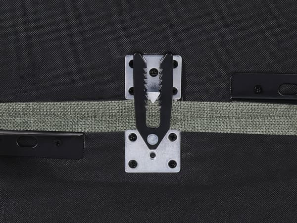 Høyre Hjørnesofa med Ottoman Grønn Polyester Stoff Polstring Liggende Ryggstøtte 3 Posisjoner Click-Clack