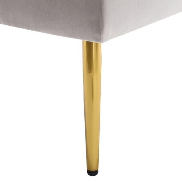 Rootz Modern Minimalist Säilytyspenkki - Velvet Ottoman - Pehmustettu istuin - Runsaasti säilytystilaa - 111L x 35L x 44,5K cm