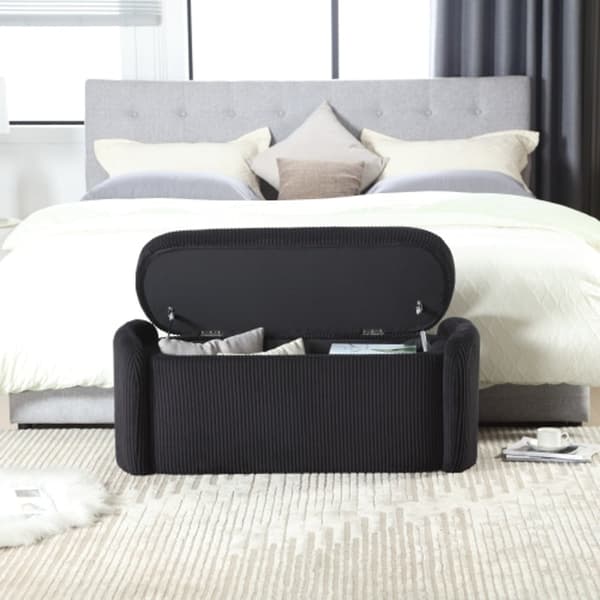 Rootz Modern Säilytysjakkara - Ottomaani - Velvet Penkki - Runsas säilytystila - 112L x 41L x 42K cm