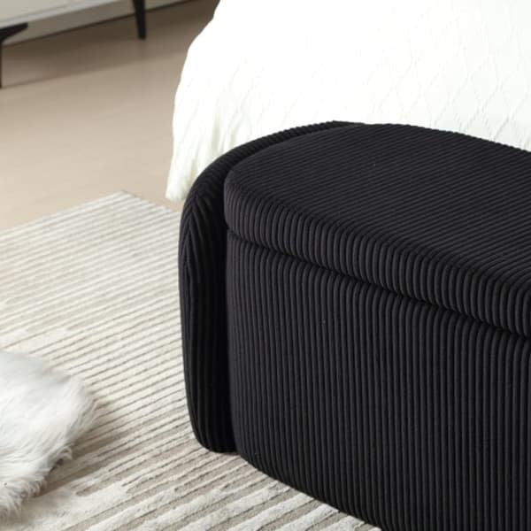 Rootz Modern Säilytysjakkara - Ottomaani - Velvet Penkki - Runsas säilytystila - 112L x 41L x 42K cm