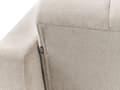 Miniatyrbilde 10 av 11: Venstre Hjørnesofa Beige Polyester Stoff Polstring Liggende Ryggstøtte 3 Posisjoner Click-Clack