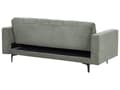 Miniatyrbillede 6 af 11: Sovesofa Grøn Polyester 3 Personers Moderne Blød Sofa Sofaseng Tre Personers Designsofa Praktisk Splitback Stofsofa God Liggekomfort