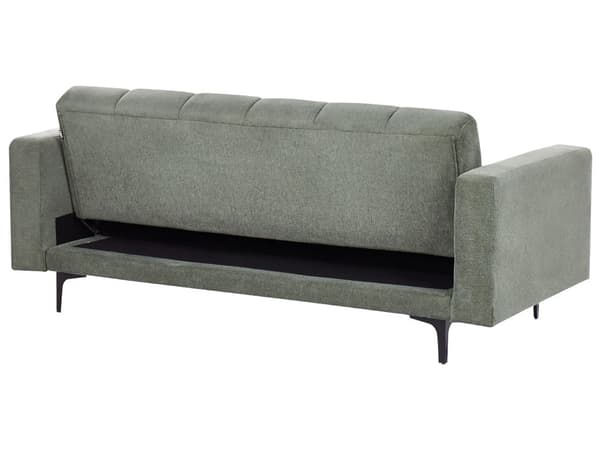 Sovesofa Grøn Polyester 3 Personers Moderne Blød Sofa Sofaseng Tre Personers Designsofa Praktisk Splitback Stofsofa God Liggekomfort