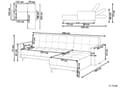 Miniatyrbillede 3 af 11: Sovesofa med Chaiselong Grøn Polyester 4 Personers Sofa L Formet Hjørnesofa Dyb Sofaseng Blød Stofsofa Design Hjørnesovesofa Venstrevendt