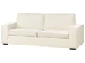 Miniatyrbild 5 av 11: Bäddsoffa Off-White Bouclétyg 2-sits konvertibel Sovsoffa med Madrass Vardagsrum Gästrum