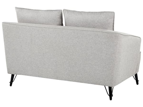 2-seters Sofa Grå Stoff Polstring Ekstra Puter Moderne Stil Stue Møbler