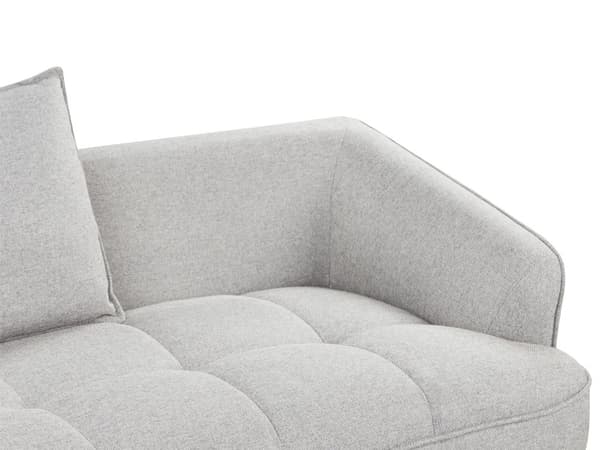 2-seters Sofa Grå Stoff Polstring Ekstra Puter Moderne Stil Stue Møbler