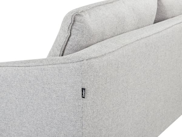 2-seters Sofa Grå Stoff Polstring Ekstra Puter Moderne Stil Stue Møbler