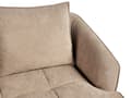 Miniatyrbilde 7 av 11: 3-seters Sofa Brun Stoff Polstring Ekstra Puter Moderne Stil Stue Møbler