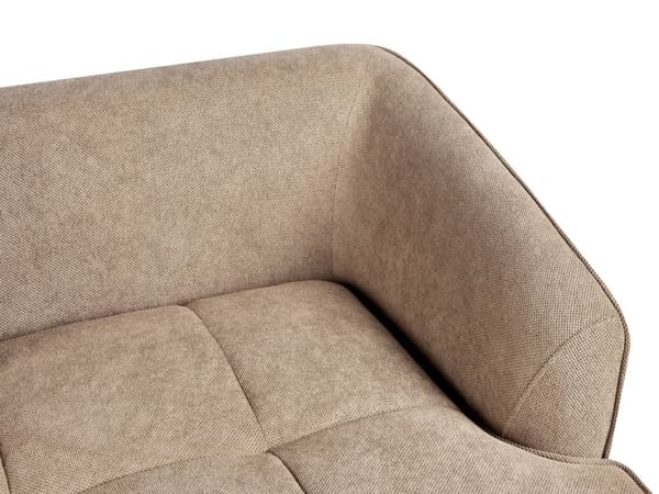 3-seters Sofa Brun Stoff Polstring Ekstra Puter Moderne Stil Stue Møbler