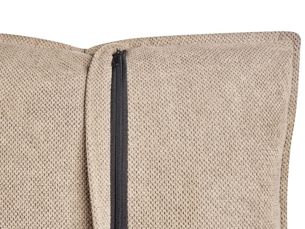3-seters Sofa Brun Stoff Polstring Ekstra Puter Moderne Stil Stue Møbler