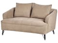 Miniatyrbillede 4 af 11: Sofa Brun Polyester 2 Personers Tyk Polstret Dyb Blød Stofsofa til Stuen Moderne Inspiration Stue Møbel Moderne
