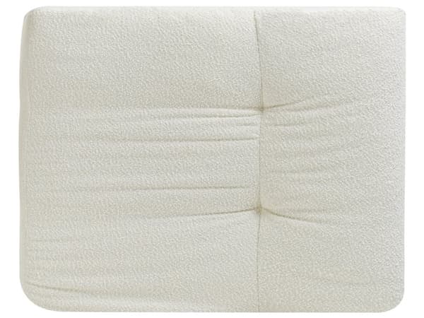 Sofa Hvid Boucle 4 Personers Tyk Polstret Dyb Blød Stofsofa til Stuen Moderne Inspiration Stue Møbel Moderne