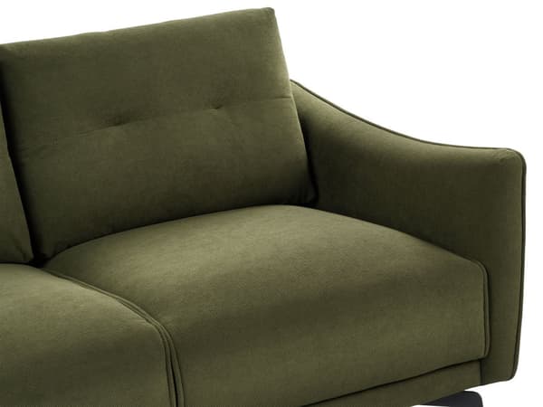 Sofa 2-seters Grønn Polyester Stoff med Vannavstøtende Klassisk stil