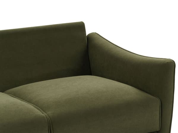 Sofa 2-seters Grønn Polyester Stoff med Vannavstøtende Klassisk stil