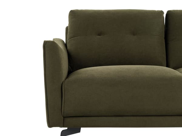 Sofa Grøn Polyester 2 Personers Tyk Polstret Dyb Blød Stofsofa til Stuen Moderne Inspiration Stue Møbel