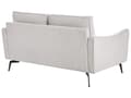 Miniatyrbillede 5 af 11: Sofa Off White Polyester 2 Personers Tyk Polstret Dyb Blød Stofsofa til Stuen Moderne Inspiration Stue Møbel
