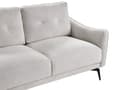 Miniatyrbillede 7 af 11: Sofa Off White Polyester 2 Personers Tyk Polstret Dyb Blød Stofsofa til Stuen Moderne Inspiration Stue Møbel