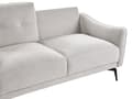 Miniatyrbillede 8 af 11: Sofa Off White Polyester 2 Personers Tyk Polstret Dyb Blød Stofsofa til Stuen Moderne Inspiration Stue Møbel