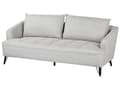 Miniatyrbillede 4 af 11: Sofa Grå Polyester 3 Personers Tyk Polstret Dyb Blød Stofsofa til Stuen Moderne Inspiration Stue Møbel Moderne