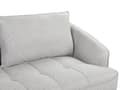 Miniatyrbillede 9 af 11: Sofa Grå Polyester 3 Personers Tyk Polstret Dyb Blød Stofsofa til Stuen Moderne Inspiration Stue Møbel Moderne