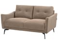 Miniatyrbillede 4 af 11: Sofa Brun Polyester 2 Personers Tyk Polstret Dyb Blød Stofsofa til Stuen Moderne Inspiration Stue Møbel