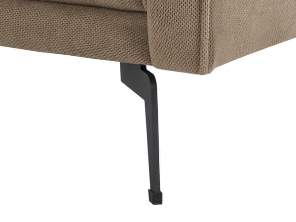 Sofa Brun Polyester 2 Personers Tyk Polstret Dyb Blød Stofsofa til Stuen Moderne Inspiration Stue Møbel