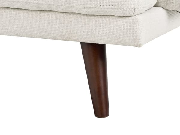 Soffa 2-sits Ljusbeige Tyg Vattenavvisande Klassisk Stil Soffa