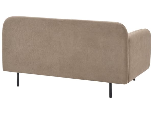Soffa 2-sits Brun Tyg Vattenavvisande Klassisk Stil