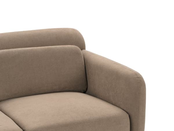 Soffa 2-sits Brun Tyg Vattenavvisande Klassisk Stil