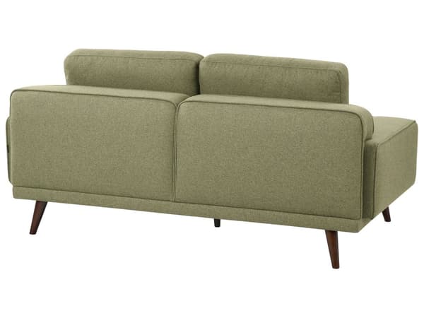 Soffa 2-sits Grön Tyg Vattenavvisande Klassisk Stil Soffa