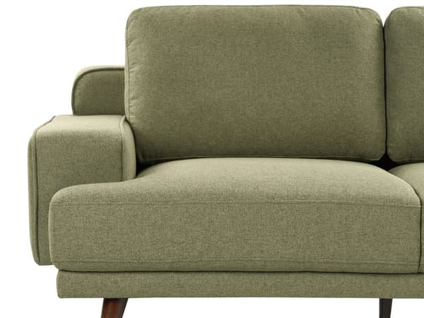 Soffa 2-sits Grön Tyg Vattenavvisande Klassisk Stil Soffa