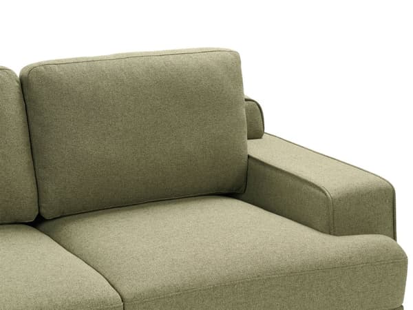 Soffa 2-sits Grön Tyg Vattenavvisande Klassisk Stil Soffa