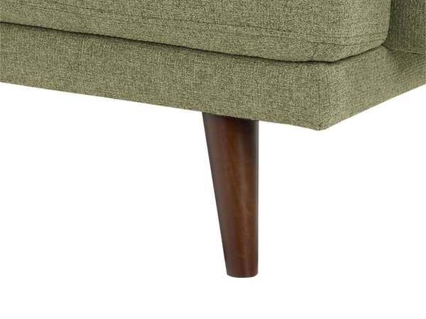 Soffa 2-sits Grön Tyg Vattenavvisande Klassisk Stil Soffa