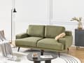 Miniatyrbild 2 av 11: Soffa 2-sits Grön Tyg Vattenavvisande Klassisk Stil Soffa