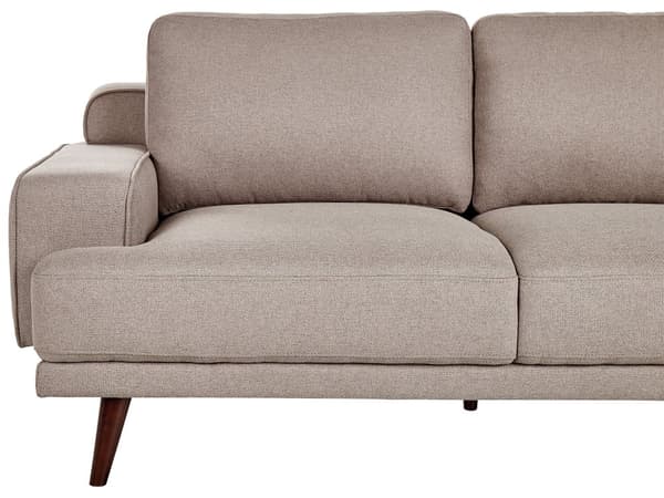 Soffa 2-sits Brun Tyg Vattenavvisande Klassisk Stil Soffa