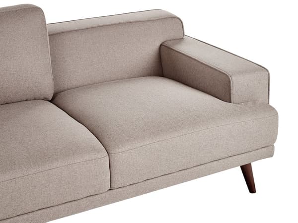 Soffa 2-sits Brun Tyg Vattenavvisande Klassisk Stil Soffa
