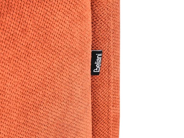 2-seters Sofa i Oransje Stoff Vannavvisende Sofa i Klassisk Stil