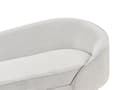 Miniatyrbilde 7 av 9: Sofa Off-White Stoff Glamour Buet Retro 3-seter med Svarte Metallben til Sofa