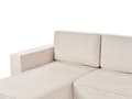 Miniatyrbillede 8 af 11: U Sovesofa Beige Polyester 4 Personers Designer Blød Uformet Sofa Moderne Sofaseng med Opbevaring til Stue Indretning Høj Kvalitet