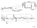 Miniatyrbillede 3 af 11: Sovesofa med Chaiselong Brun 4 Personers Sofa L Formet Dyb Sofaseng Siddemøbel Blød Stofsofa Design Hjørnesovesofa med Opbevaring